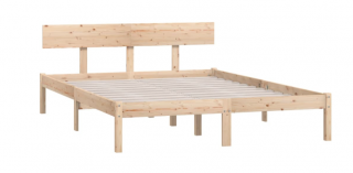 vidaXL Rám postele masívne drevo borovice 120 x 200 cm  Rozbalené
