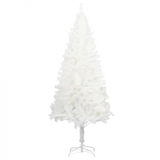 vidaXL Umelý vianočný stromček s realistickým ihličím biely 210 cm  Rozbalené
