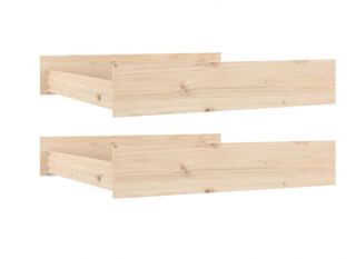 vidaXL Zásuvky pod posteľ 2 ks masívne borovicové drevo  Rozbalené