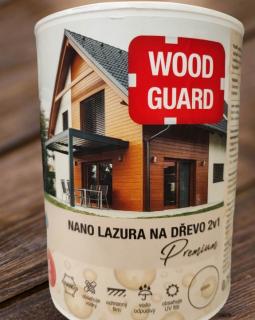 WoodGuard NANO LAZÚRA 2V1 na drevo Premium B0 0,75L