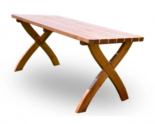 Záhradný jedálenský stôl z borovicového dreva 160x70 cm Strong - Rojaplast  Rozbalené