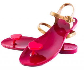 Zhoelala dámske sandále VALENTINE - DEEP RED GOLD (ZL-VT05) Veľkosť OBUV: 38
