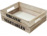 Dřevěná bednička Organic Vegetables