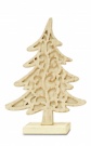 Dřevěný vyřezávaný vánoční stromeček