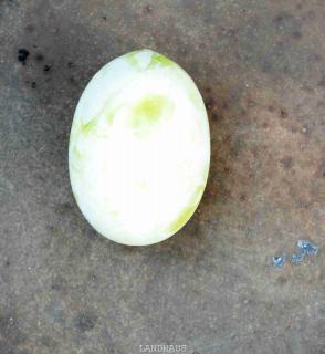 Kamenné vajíčko, bílo-zelené