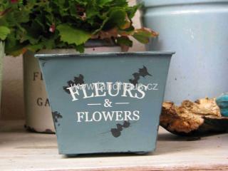 Plechový květináč FLEURS&FLOWERS