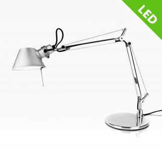 ARTEMIDE TOLOMEO MICRO Alu LED A011900 (Stolíkové LED svietidlo Tolomeo micro so stmievačom.)