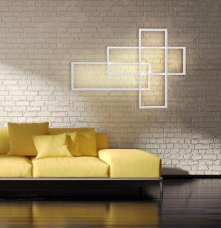 AZZARDO Quadratus wall AZ2993 (Dizajnové stmievateľné nástenné LED svietidlo AZzardo Quadratus Wall White.)
