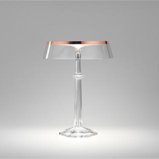 FLOS Bon Jour Versailles LED F1041015 + F1033000 Copper/Transparent (Moderná talianska stolíková lampa.)