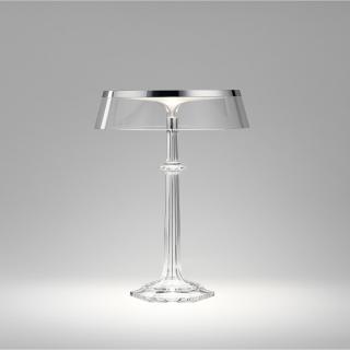 FLOS Bon Jour Versailles LED F1041057 + F1033000 Chrome/Transparent (Moderná talianska stolíková lampa.)