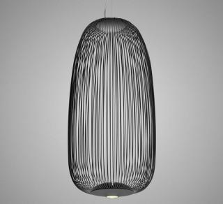 FOSCARINI Spokes 1 LED sospensione BLACK FN2640071DR1_20 Dimmable (Moderné závesné talianske LED svietidlo.)