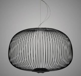 FOSCARINI Spokes 3 LED sospensione BLACK FN2640073D_20 Dimmable (Moderné závesné talianske LED svietidlo.)