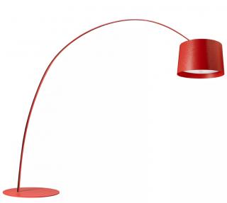 FOSCARINI TWICE AS Twiggy Terra FN275013_67 LED Crimson red (Moderné stojanové talianske LED svietidlo so stmievačom.)