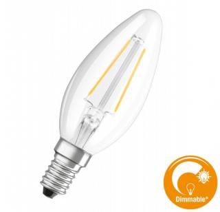 LEDVANCE OSRAM CLASSIC B LED PARATHOM DIM číra E14 4,5W stmievateľná 2700K (OSRAM LED žiarovka.)