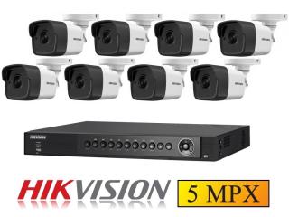 8 kamerový set HIKVISION 5Mpx, 2,8mm obj.