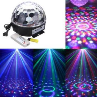 LED disco guľa mp3