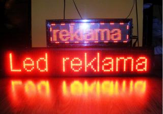 led reklama 101x21cm červena wifi