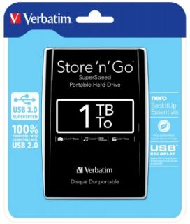 Verbatim HDD Store 'n' Go 1 TB 2,5&quot; USB 3.0 Black