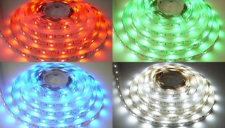 24V RGB + CW 14,4W vnútorné LED pásik 24V (85133)