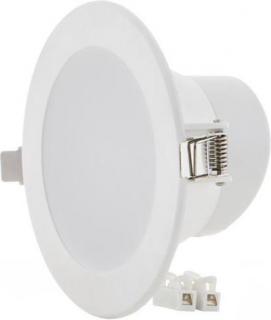 Biele vstavané okrúhle LED svietidlo 10W 115mm teplá biela IP63 (WH-TD-D1-10W-WW)