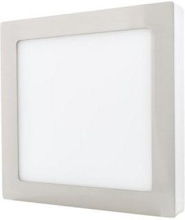 Chrómový prisadený LED panel 175 x 175mm 12W neutrálna biela (LED-CSQ-12W/41/CHR)