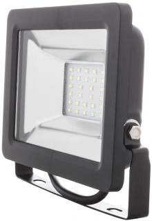 Čierny LED reflektor 30W city 5000K neutrálna biela (RLED48WL-30W/5000K)