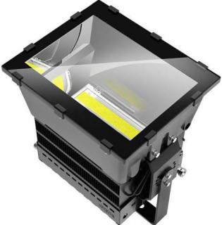 Čierny priemyselný LED reflektor 1000W biela (ASL-GPD1000/5000-REF)