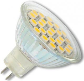 LED žiarovka MR16 4,5W 12SMD teplá biela (LED5W-MR16/2700)