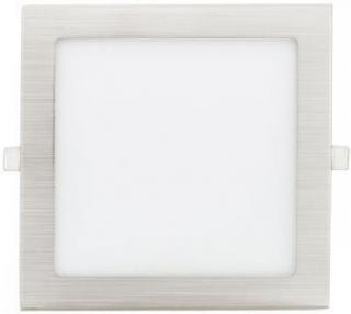 Matný chrom vstavaný LED panel 90 x 90mm 3W neutrálna biela (GXDW207)