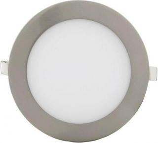 Matný chrom vstavaný LED panel 90mm 3W neutrálna biela (GXDW210)