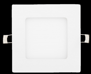 Stmievateľné biely vstavaný LED panel 120 x 120mm 6W teplá biela (10253)