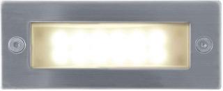 Vstavané vonkajšie LED svietidlo 45 x 110mm teplá biela (ID-A04/T)
