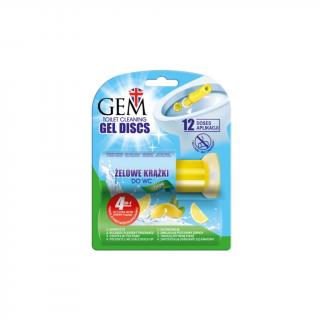 Gelové WC disky Gem s vôňou citrónu  12 diskov/75ml ( C846 )