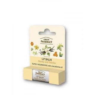 H Green Pharmacy balzam na pery výživný med a vanilka 3,6g ( 429 )