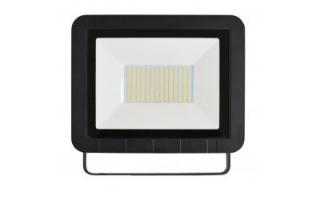LED reflektor 100 W denná biela čierny