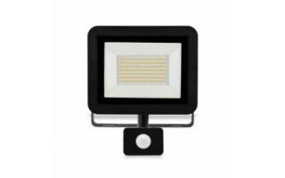 LED reflektor so senzorom 50 W denná biela čierny