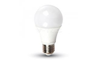 LED žiarovka E27 9 W teplá biela plastová