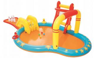 BESTWAY Toys VEĽKÝ detský bazén vodné ihrisko + bowling 4,35x2m 53068