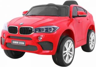 BMW X6M elektrické autíčko + EVA kolesá BMW X6M červená