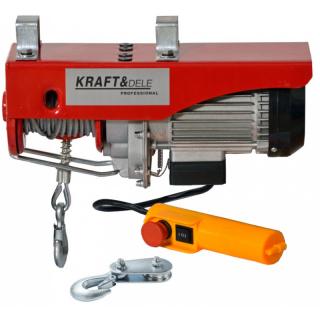 Kraft&Dele elektrický lanový navijak 800kg 1300W KD1526