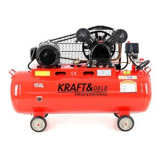 Kraft&Dele Olejový kompresor 150L 2V 400V 8bar 580l/min KD406
