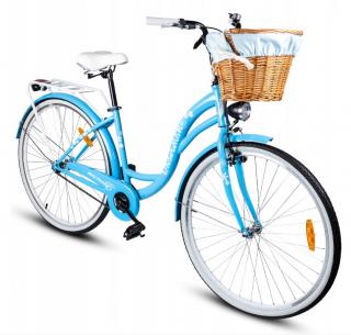 MalTrack Dreamer Mestský bicykel košík rám 18  koleso 28  modré 110545