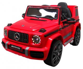 Mercedes G63 AMG 2x35W EVA kolesá mäkké kreslo červená