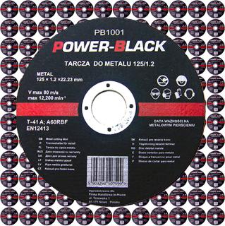 PowerBlack 10x brúsny kotúč na kov 125/1,2mm PB1001