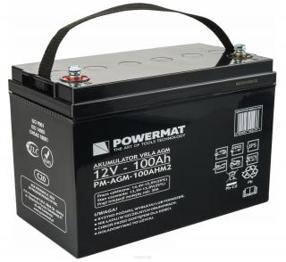 PowerMat Autobatérie akumulátor 12V 100Ah PM-AGM-100AHM2