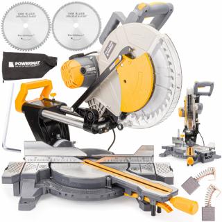 POWERMAT Pokosová píla na drevo 2200W, rezačka + príslušenstvo PM-UK-2200M