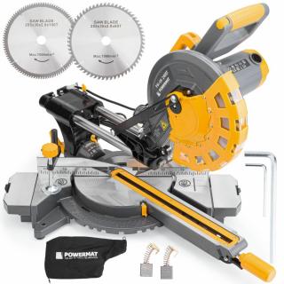 POWERMAT Pokosová píla na drevo 2400W, rezačka + príslušenstvo PM-UK-2400M