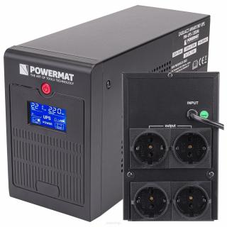 PowerMat Záložný zdroj UPS 1200VA 720W 2x 7AH PM-UPS-1200M