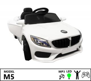 Ragil Elektrické autíčko 2x25W MP3, biele M5