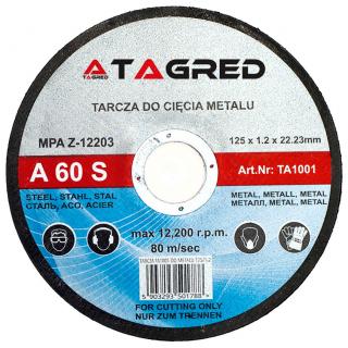 Tagred 10x brúsny kotúč na kov 125/1,2mm TA1001